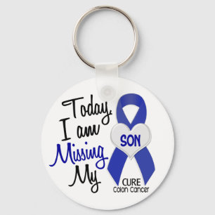 Colon Cancer MISSING MY SON Key Ring
