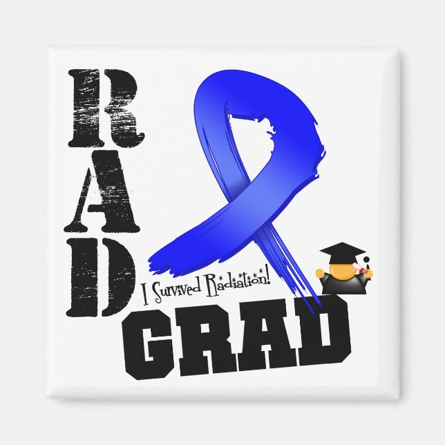 Colon Cancer Radiation Therapy RAD Grad Magnet (Front)