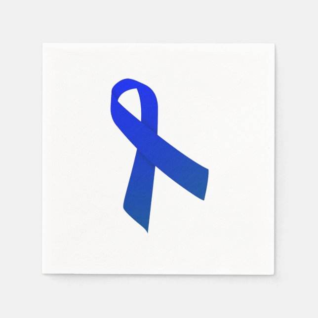 Colon Cancer Ribbon Napkins (Front)