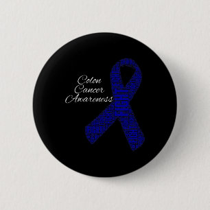 Colon Cancer Shirts Colon Cancer Awareness Ribbon 6 Cm Round Badge