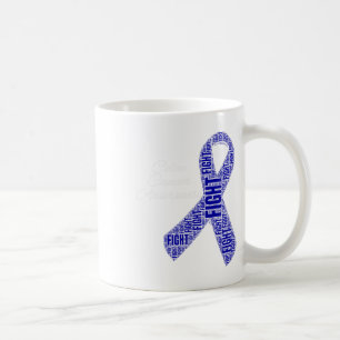 Colon Cancer Shirts Colon Cancer Awareness Ribbon Coffee Mug
