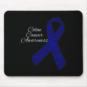 Colon Cancer Shirts Colon Cancer Awareness Ribbon Mouse Mat