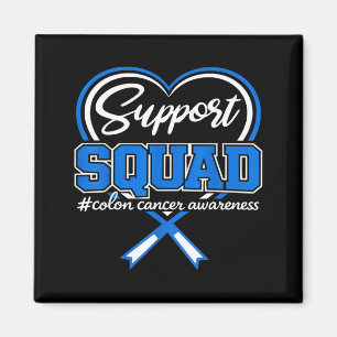 Colon cancer support squad colon cancer awareness magnet