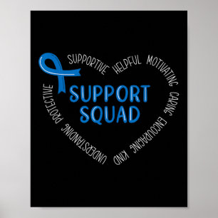 Colon Cancer Support Squad Colon Cancer Awareness  Poster