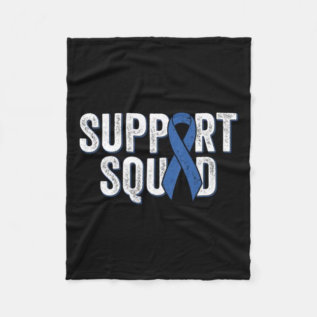 Colon Cancer Support Squad  Fleece Blanket (Front)