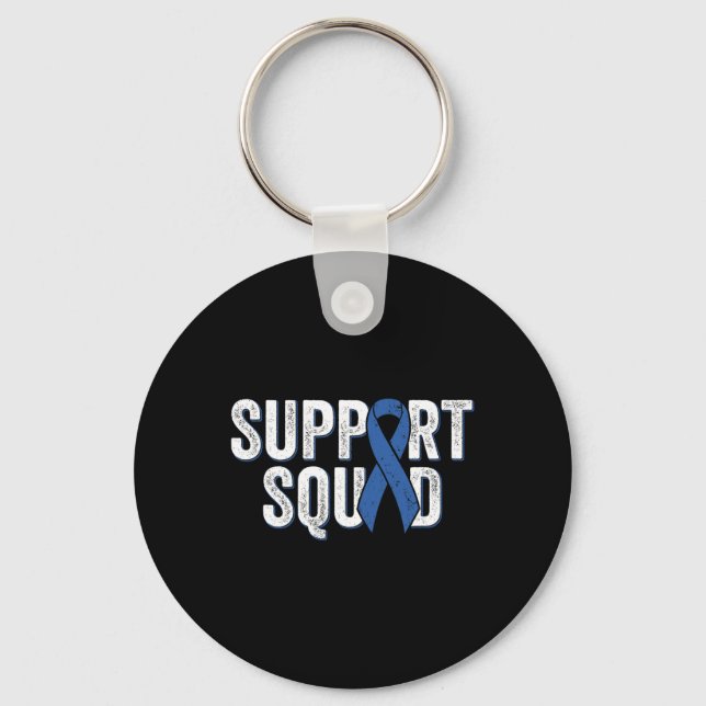 Colon Cancer Support Squad  Key Ring (Front)