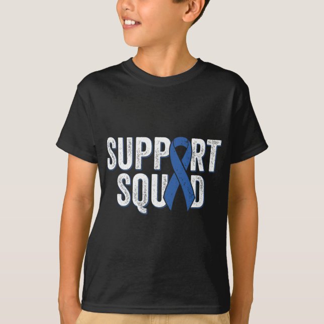 Colon Cancer Support Squad  T-Shirt (Front)