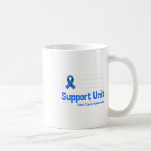 Colon Cancer Support Unit Flag Blue Colon Cancer A Coffee Mug