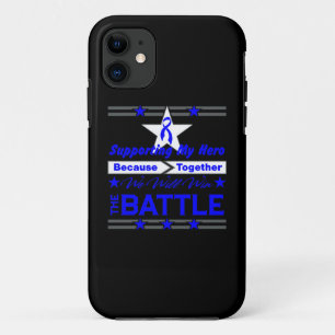 Colon Cancer Supporting My Hero iPhone 11 Case
