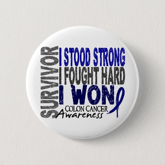 Colon Cancer Survivor 4 6 Cm Round Badge (Front)