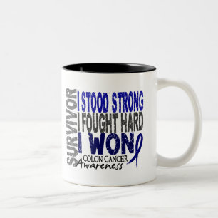 Colon Cancer Survivor 4 Two-Tone Coffee Mug