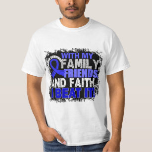 Colon Cancer Survivor Family Friends Faith T-Shirt