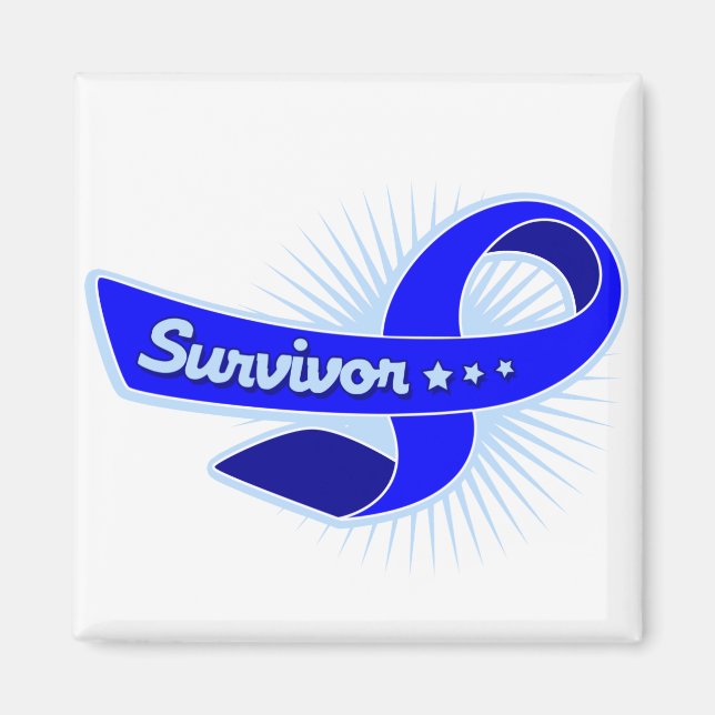 Colon Cancer Survivor Ribbon Magnet (Front)