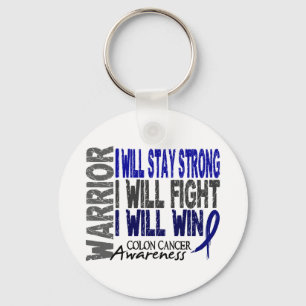 Colon Cancer Warrior Key Ring