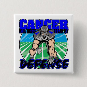 Colon Cancer Will Never Break My Defense 15 Cm Square Badge
