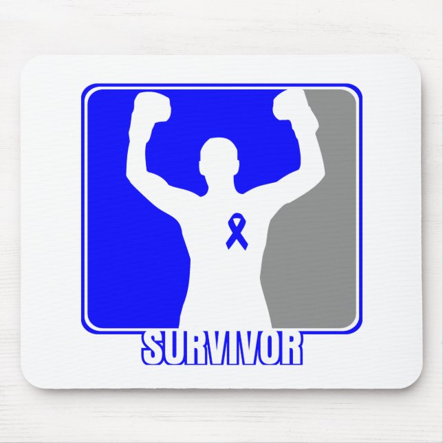 Colon Cancer Winning Survivor Mouse Mat (Front)