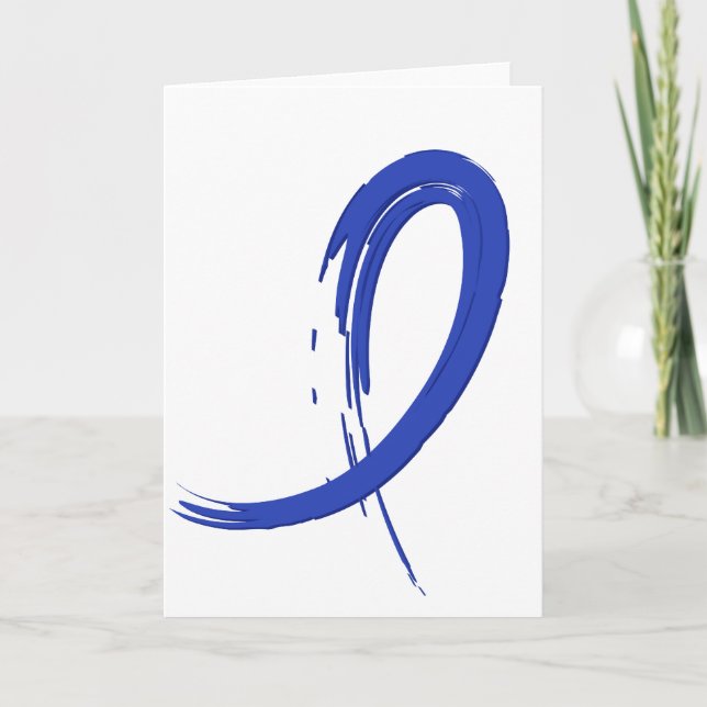 Colon Cancer's Blue Ribbon A4 Card (Front)