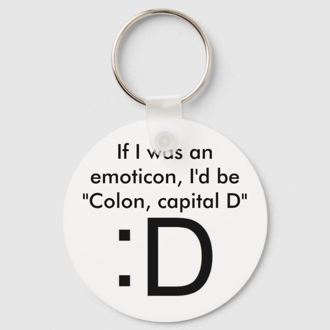Colon, Capital D Key Ring (Front)