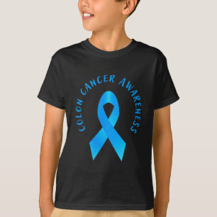 Colon colourectal cancer awareness blue march hear T-Shirt