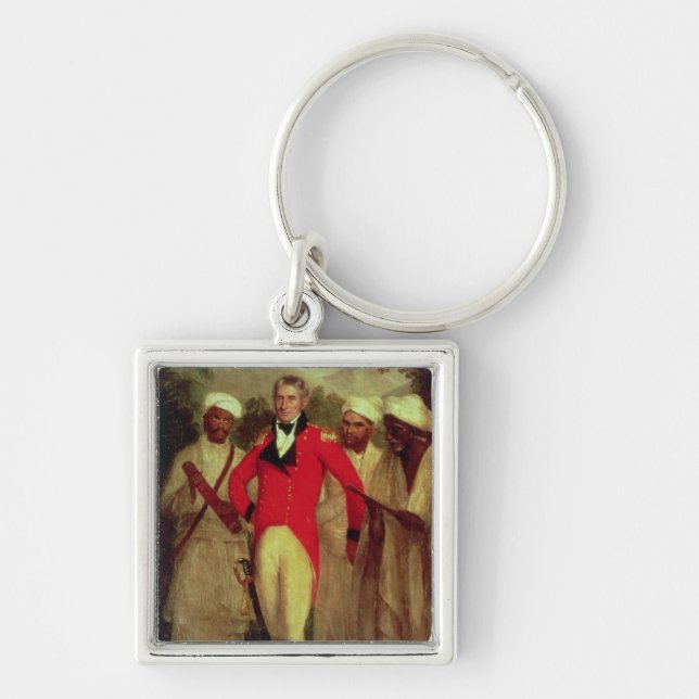 Colonel Colin Mackenzie and his Indian pandits Key Ring (Front)