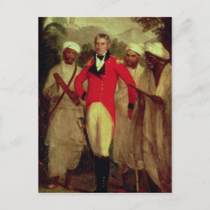 Colonel Colin Mackenzie and his Indian pandits Postcard