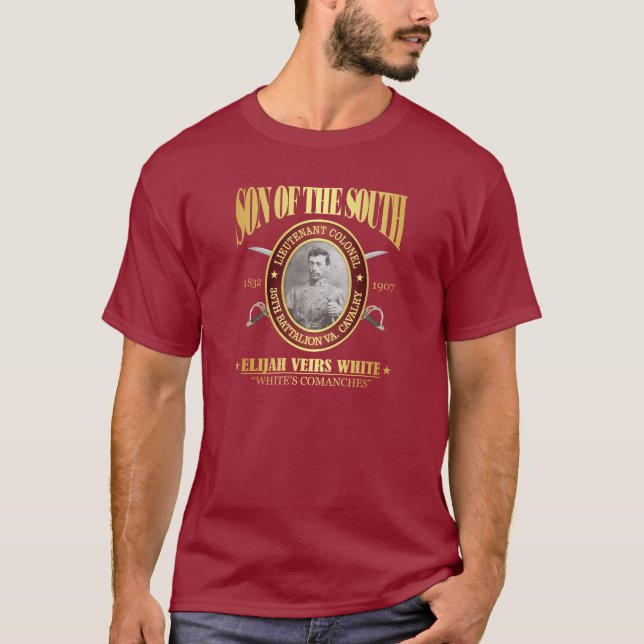 Colonel Elijah Veirs White T-Shirt (Front)