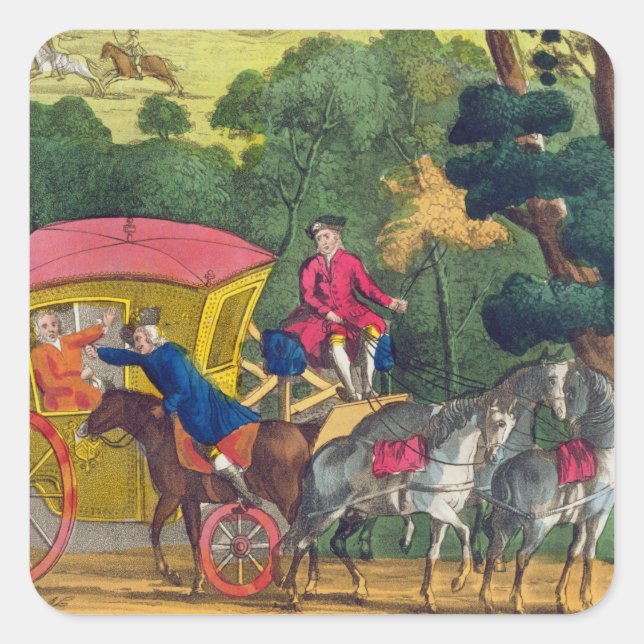 Colonel Jack robbing Mary Smith in Maidenhead Thic Square Sticker (Front)