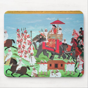 Colonel James Todd travelling by elephant Mouse Mat
