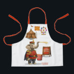 Colonel Klinger, custard slinger Apron<br><div class="desc">A long-standing favourite of the Dingaling Brothers Circus, Colonel Klinger is not merely an act, he is an event. Clad in his resplendent uniform and armed with a prodigious trunk, the Colonel presides over what devoted regulars proudly call "The Great Custard Spectacle." Whenever the circus returns to town, seasoned attendees...</div>