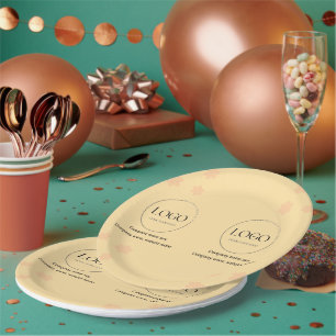 Colonel Mustard Colour Design Business customise Paper Plate