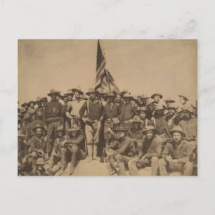Colonel Roosevelt and his Rough Riders Postcard