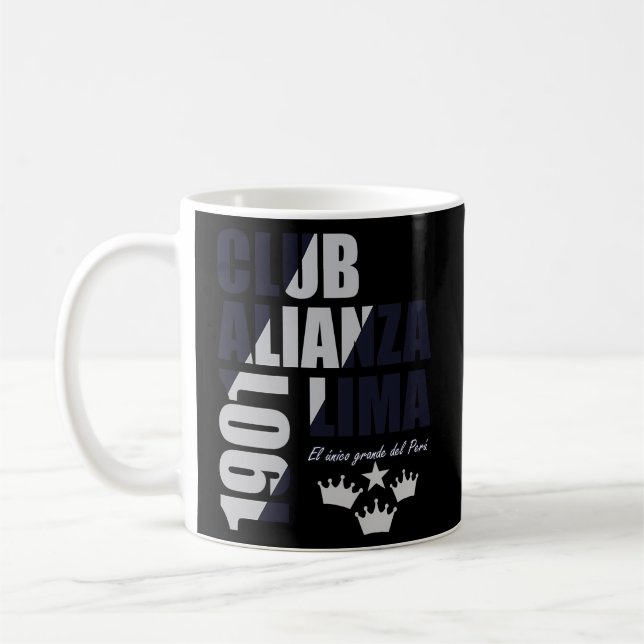 Colonia D Aliancistas Usa Alianza Lima Peru Soccer Coffee Mug (Left)
