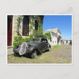 colonia vintage car postcard
