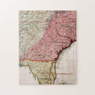 COLONIAL AMERICA MAP, 1733 JIGSAW PUZZLE