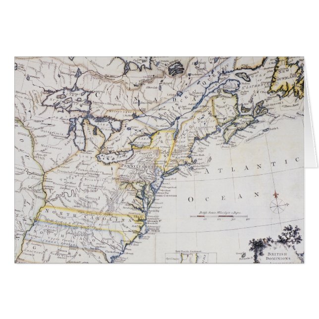 COLONIAL AMERICA: MAP, c1770 (Front Horizontal)