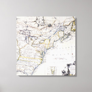 COLONIAL AMERICA: MAP, c1770 Canvas Print