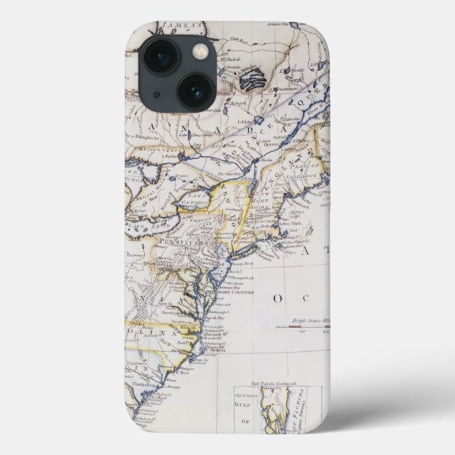 COLONIAL AMERICA: MAP, c1770 Case-Mate iPhone Case (Back)