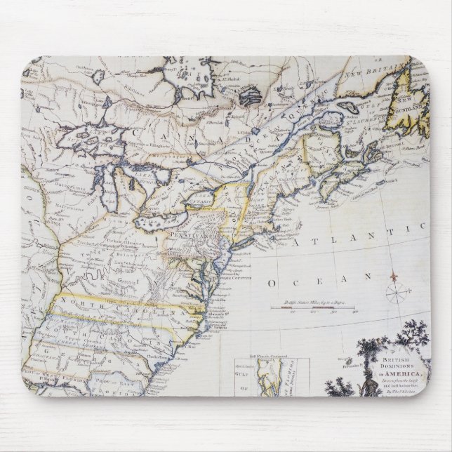 COLONIAL AMERICA: MAP, c1770 Mouse Mat (Front)