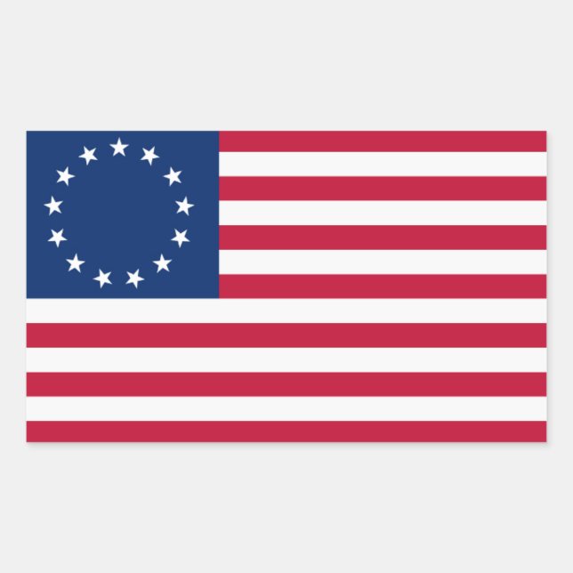 Colonial American Flag Stickers (Front)