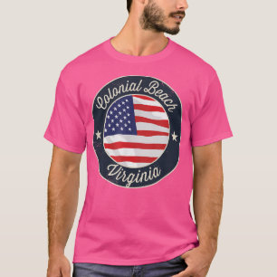 Colonial Beach - Patriotic Virginia Souvenir T-Shi T-Shirt