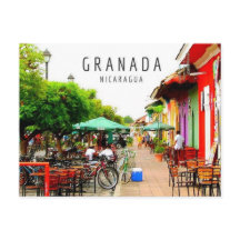 Colonial City of Granada Nicaragua Postcard