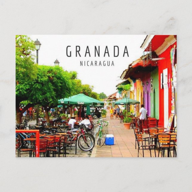 Colonial City of Granada Nicaragua Postcard (Front)
