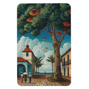 Colonial Plaza With Seaview Magnet