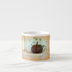 colonial pumpkin basket espresso mug