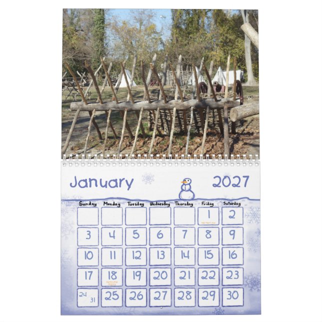 Colonial Williamsburg 2013 Calendar (Jan 2027)
