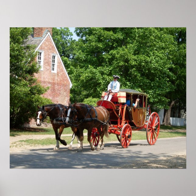 Colonial Williamsburg Carriage - Print (Front)