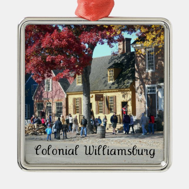 Colonial Williamsburg Metal Tree Decoration (Front)