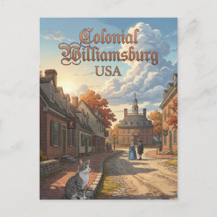 Colonial Williamsburg USA Postcard