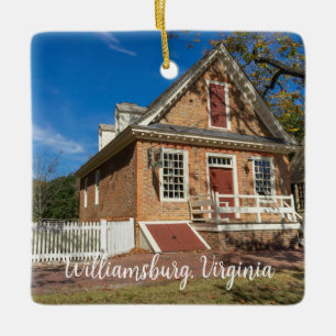 Colonial Williamsburg Virginia Ceramic Ornament