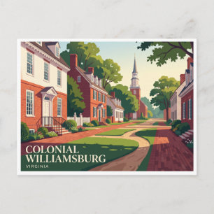 Colonial Williamsburg Virginia Postcard